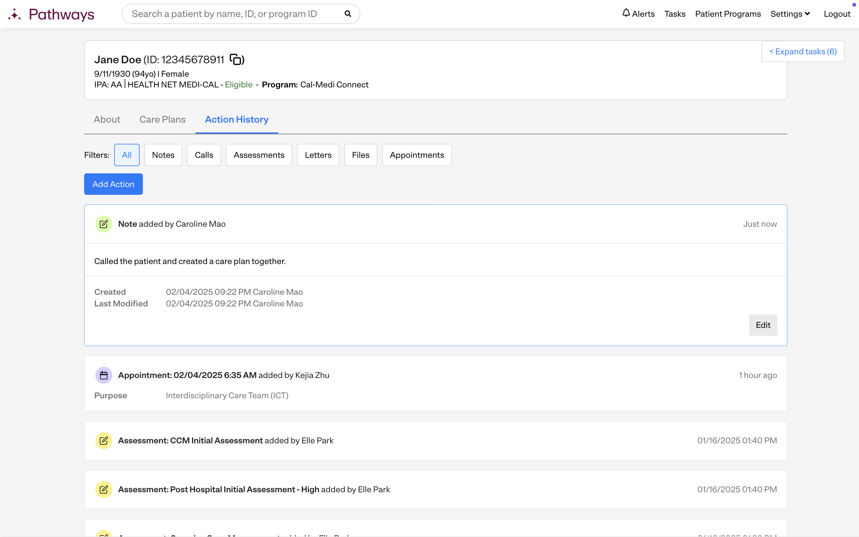 Final interface
