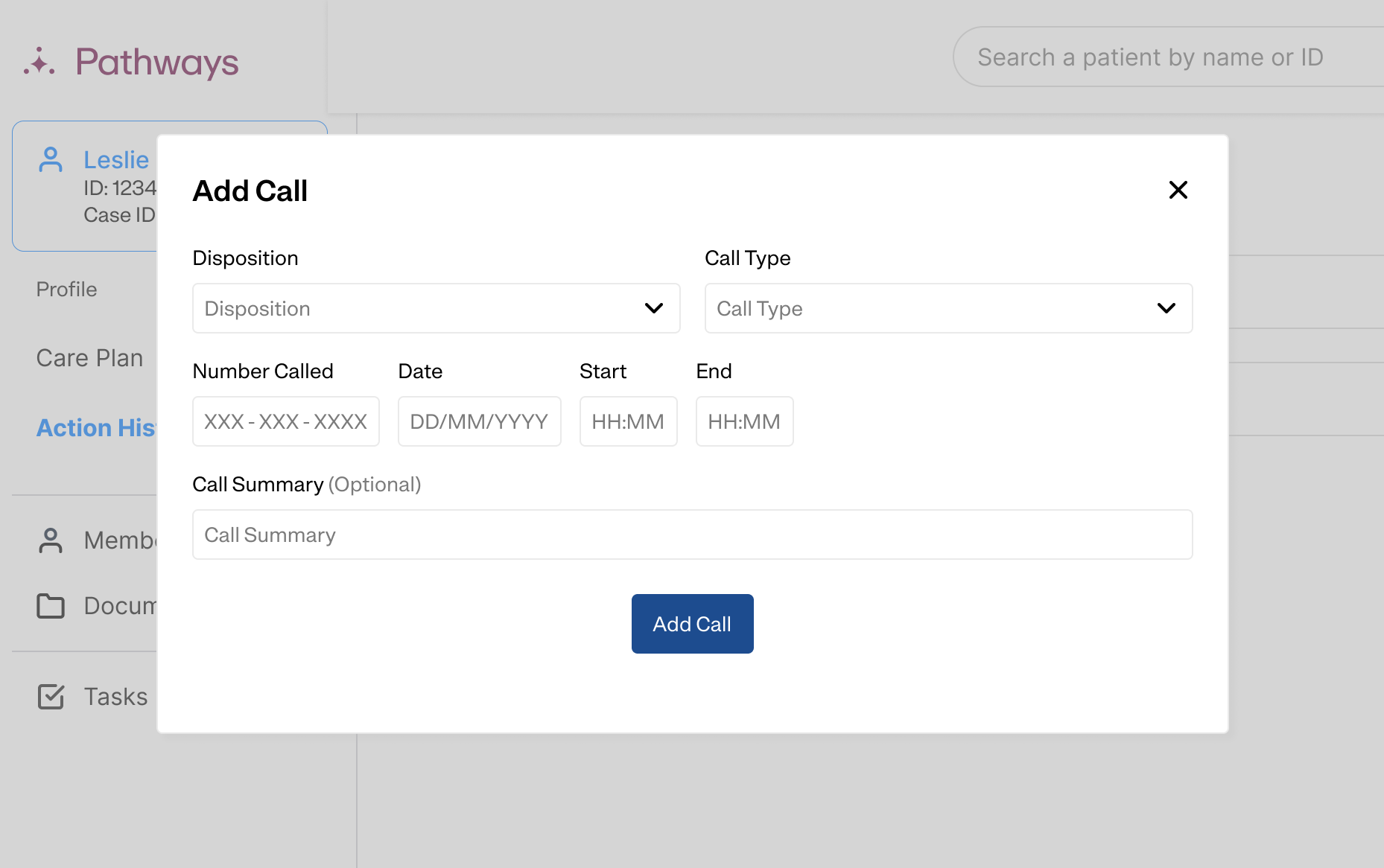 Action workflow