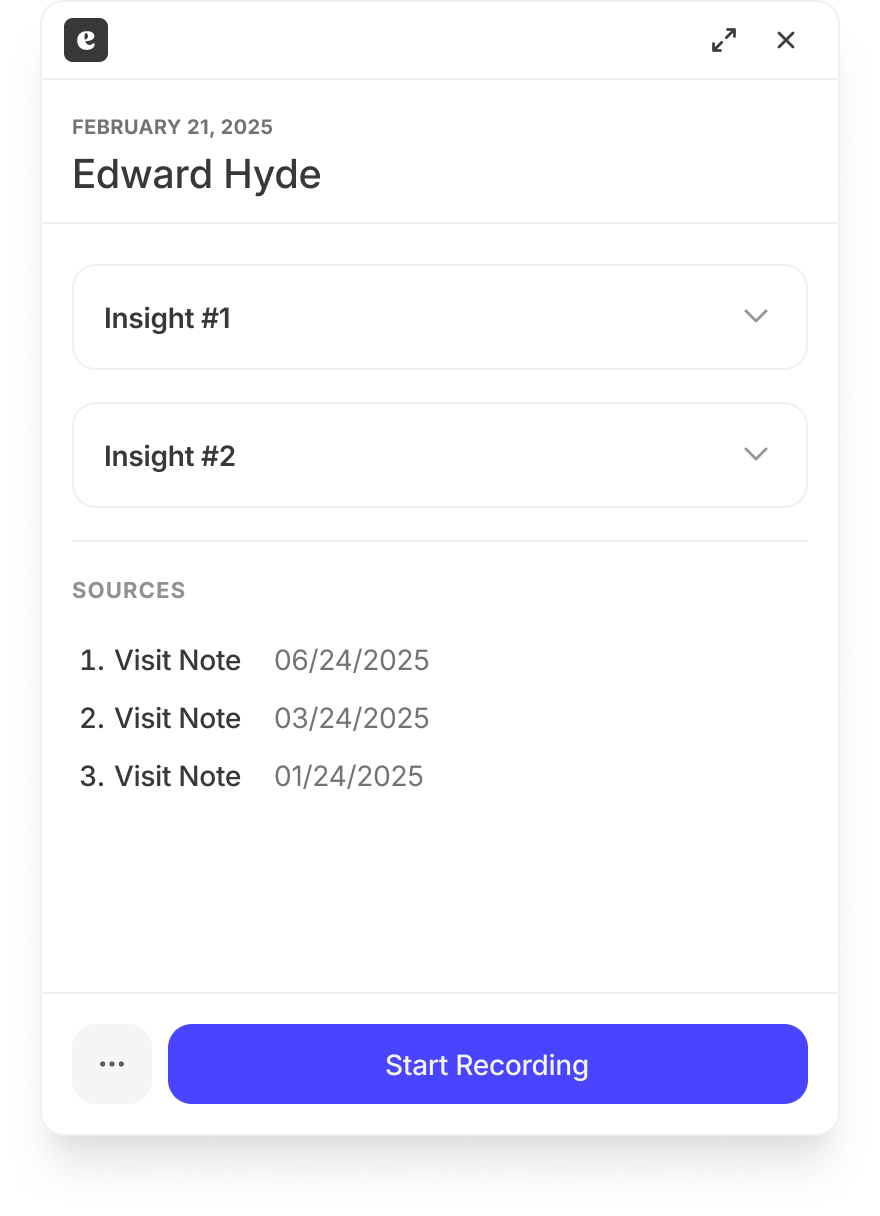 List of sources at the end of Insights